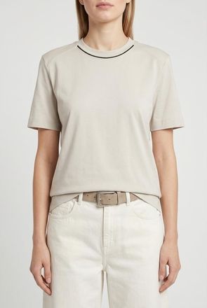 Brunello Cucinelli Light Beige Cotton Shirt, Size X-Large