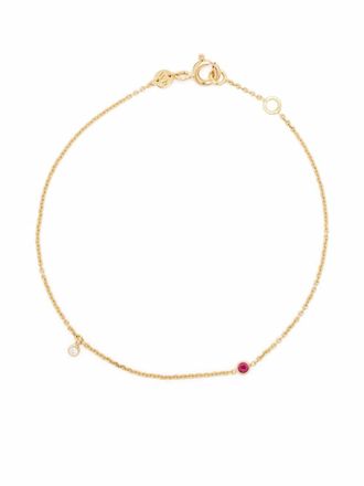 WHITEbIRD 18kt yellow gold Clarisse diamond and ruby bracelet