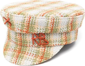 Ruslan Baginskiy Checked Baker Boy Cap - Womens - Acrylic/Cotton