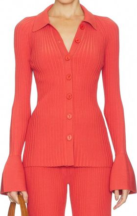 Alexis Olena Top In Terracotta