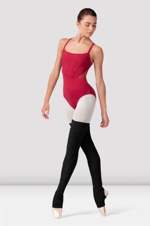 Bloch Ladies Elsa Knit Leg Warmers, Grey Marle