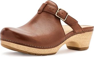 Dansko Leandra Clogs Womens Shoes Brown : EU 41 (US Womens 10.5-11) Regular, Leather