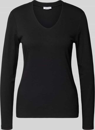 More & More More & More Longsleeve mit V-Ausschnitt in Black, Größe 34