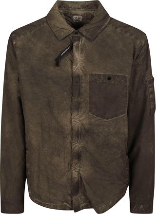 C.P. Company Flatt Nylon Padded Full-Zip Overshirt