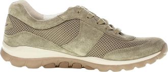 Gabor Lage Sneaker - Dames - Outdoorschoenen - Groen - 38 1/2 EU - Leer - Fitness