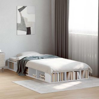 vidaXL Vidaxl Telaio Del Letto Con Storage Con Lo Scaffale Bianco 80 X 200 Cm