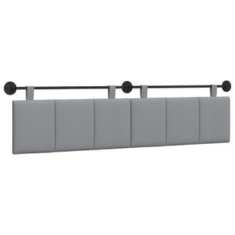 vidaXL Cabecero Colgante Gris Claro Tela Vidaxl