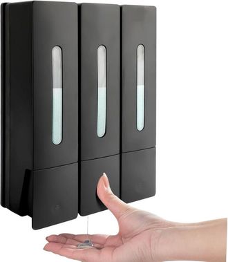 OEM Dispensador De Jab&oacute;n De Pared, Triple Dispensador De Gel De Ducha, Champ&uacute; Y Acondicionador, No Requiere Perforaci&oacute;n, Abs, Para Ba&ntilde;o, Cocina, Mercado, 
