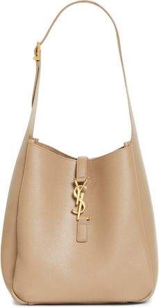 Saint Laurent Small Le 5 &agrave; 7 Leather Hobo Bag in Light Cumin at Nordstrom
