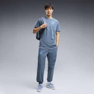 Puma Pantaloni della tuta in tessuto Manchester City PUMATECH da uomo, Accessori, Grigio, 3XL