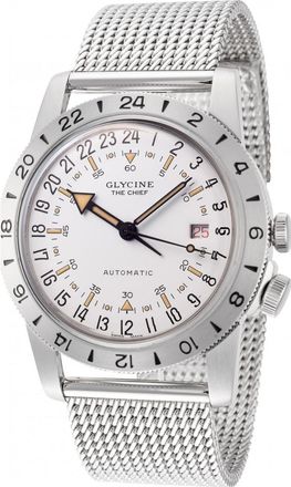 Glycine GL0470 Mens Airman Chief Vintage Purist Watch - Silver - One Size