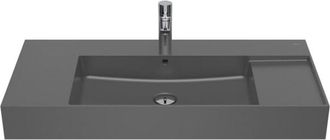 Roca Lavabo De Fineceramic Mural O De Sobremueble - Roca Color: Onix