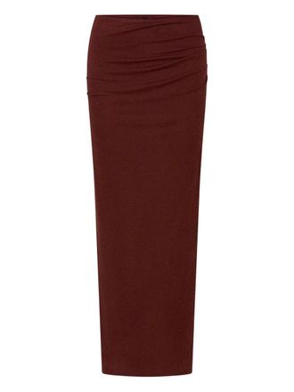 Anna Quan Vesper gathered maxi skirt - women - Nylon/Cotton - 12