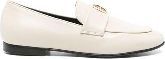 Anine Bing Corrine Loafers Bone Monogram