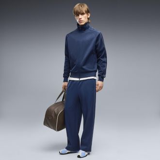 Puma Pantaloni da corsa T7 da uomo, Abbigliamento, Blu, XXL