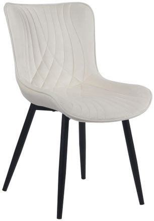 Clp Silla De Comedor Brady Crema Terciopelo