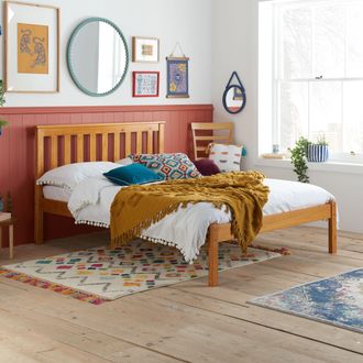 Birlea Denver Bed in Natural | Size: Small Double