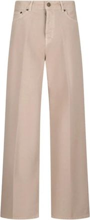 Haikure Twill Stijl Broek - Dames - Loose Fit Jeans - Beige - W27 - Jeans