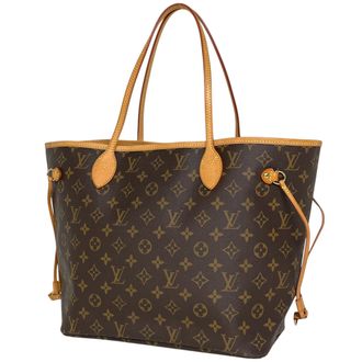 Louis Vuitton Brown Monogram Shoulder Bag Tote Bag (Pre-Owned)