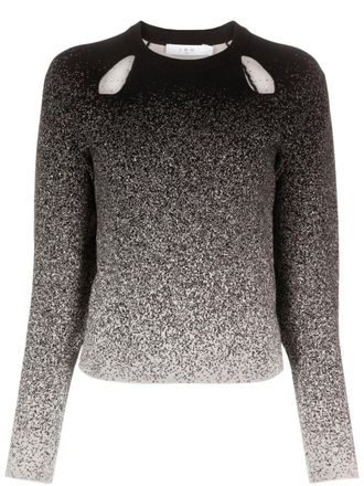 Iro Neyla cut-out gradient jumper - Black