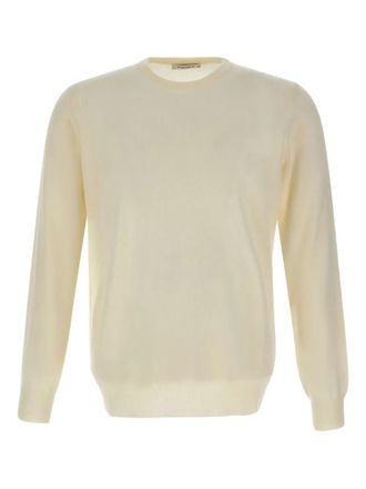 KANGRA crew-neck ribbed-edge sweater - men - Wool - 50 - Neutrals
