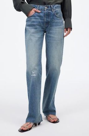 Madewell The Dean Airy Easy Straight Leg Jeans in Monessen Wash at Nordstrom Rack, Size 28