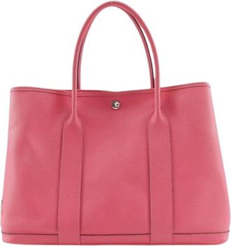 Herm&egrave;s Pre-owned Garden Party PM Vau Epsom Tote Bag - Dames - Vintage Shopper - Roze - ONE Size - Leer - Vintage