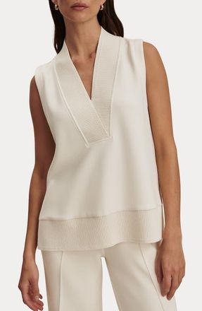 Varley Freida V-Neck Jersey Tank in Pristine at Nordstrom, Size X-Small