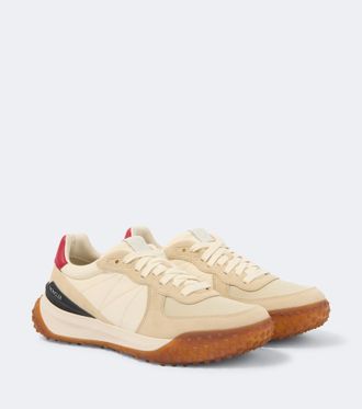 Moncler Corso suede-trimmed sneakers