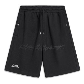 Li-Ning x OG_SLICK Graphic Skateboarding Shorts Black AKST459-1