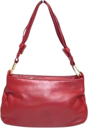 Loewe Pre-owned Shoulder Bags, female, Red, Size: ONE SIZE Pre-owned Shoulder Bag