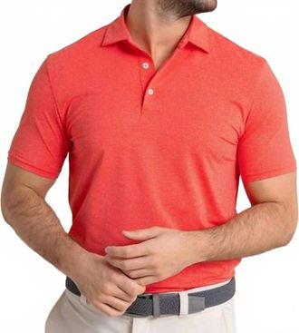Southern Tide Brrreeze Heather Performance Polo Shirt In 10348