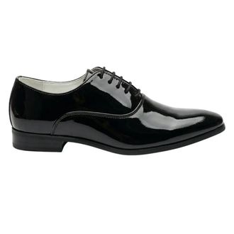 TruClothing Formal Patent PU Leather Oxfords Lace-Up Dress Shoes