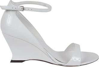 Ferragamo Sandalen met hoge hak - Dames - Sleehakken - Grijs - 37 1/2 EU - Schoenen