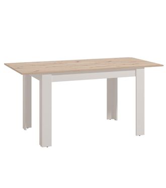 Home Heavenly Mesa de comedor extenisble color blanco-cambrian 75 x 80 x 140-180 cm