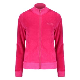 Moschino Velvet Full Zip Jacket Ribbed Collar