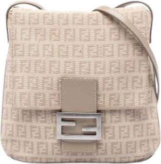 Fendi Pre-owned Borsa a tracolla in tela - - Pre-owned - Donna - Beige - ONE SIZE