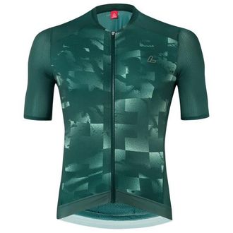 LOEFFLER Bike Jersey Full-Zip Skys Escape Velotrikot f&uuml;r Herren | gr&uuml;n