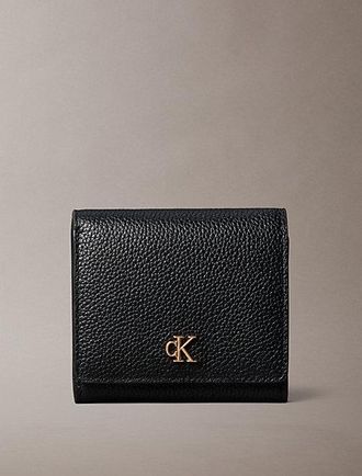 Calvin Klein Cartera De Piel Con Monograma Rfid