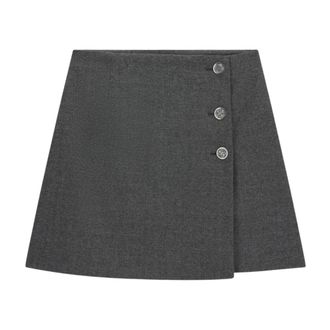 Guess Minigonna a trapezio Bertha - - Skirts - Donna - Grigio - XS