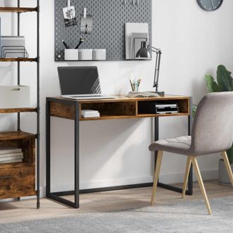 vidaXL vidaXL Scrivania Quercia Fumosa 100 x 50 x 75 cm Legno multistrato