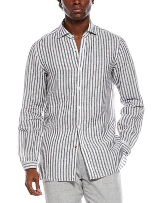 Isaia Linen Sport Shirt