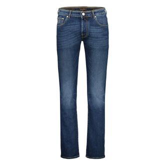 Moorer 5-pocket jeans with metal details