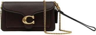 Coach Cross Body Bags, female, Brown, Size: ONE SIZE Tabby Chain 19 Crossbody