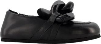 J.W.Anderson Chain Loafers - Dames - Loafers - Zwart - 35 EU - Leer - Schoenen