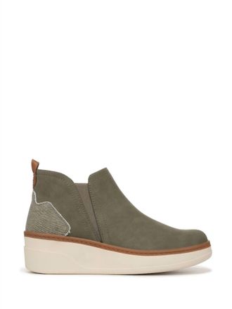 Blowfish Womens Charming Wedge Ankle Boots In Olive