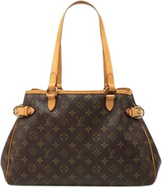 Louis Vuitton Pre-owned Batignolles Horizontal - Dames - Vintage Schoudertas - Bruin - ONE Size - Leer - Vintage