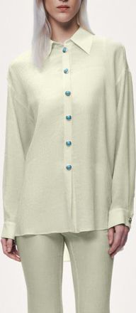 Nocturne Bustier Set Shirt in Mint Green at Nordstrom, Size X-Large
