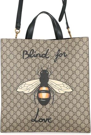 Gucci Pre-owned Gucci GG Supreme Blind For Love Satchel 450950
