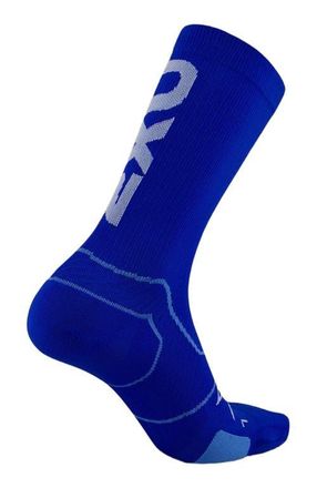 2XU Vectr Cushion Crew Socks in Surf/white at Nordstrom, Size X-Large